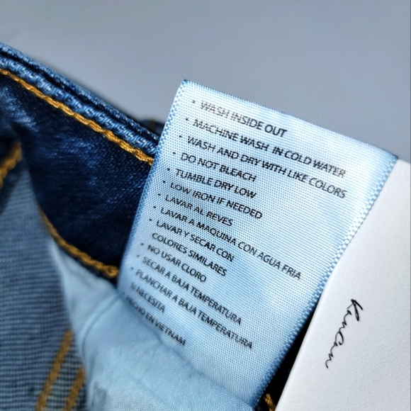 KanCan Blue Jeans Denim Pants Relaxed Fit Distressed Boyfriend Cuffed 9 28‎ - Picture 11 of 15